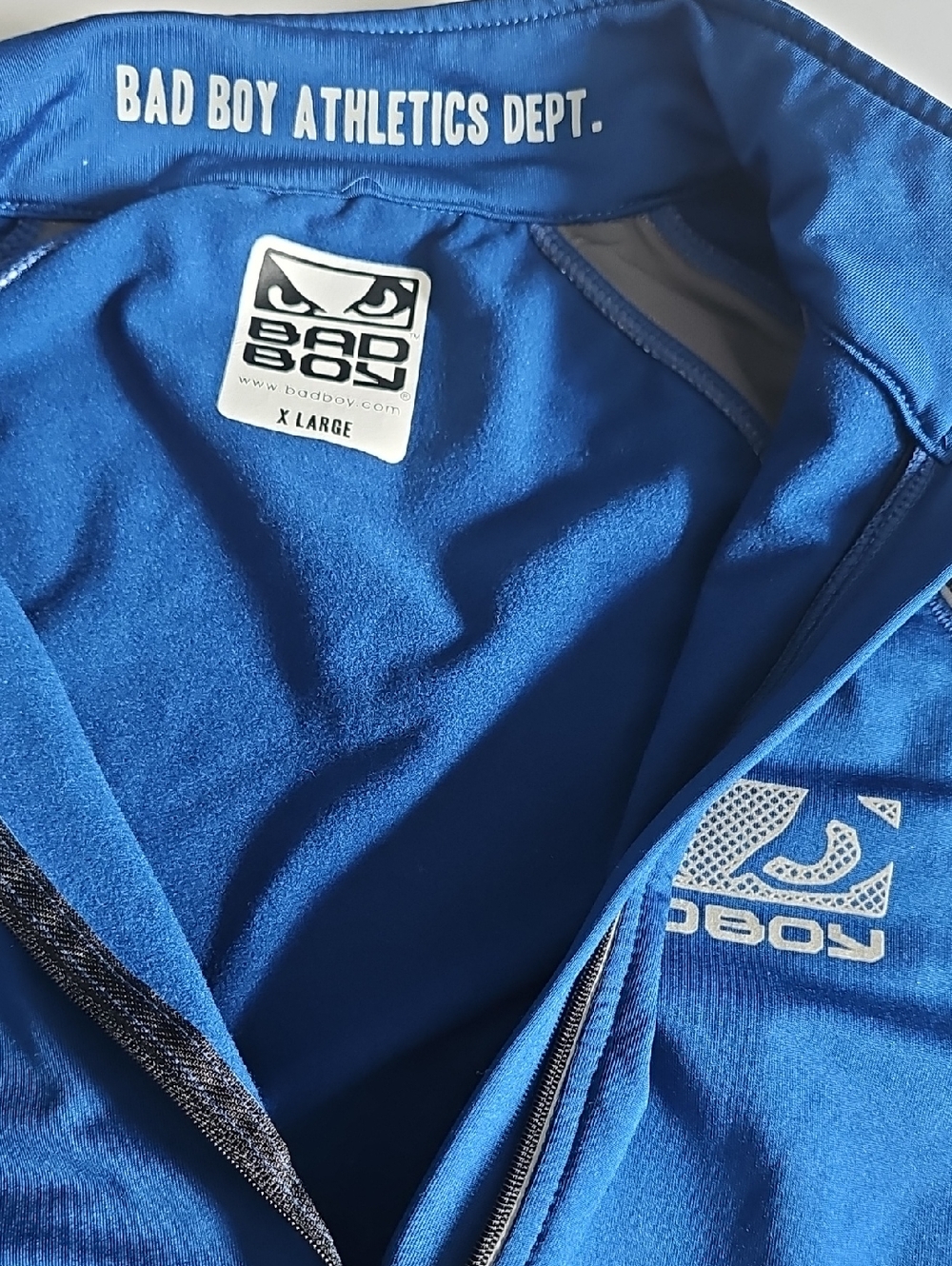 Bad Boy Men’s Zip-Up Sweater - Royal Blue